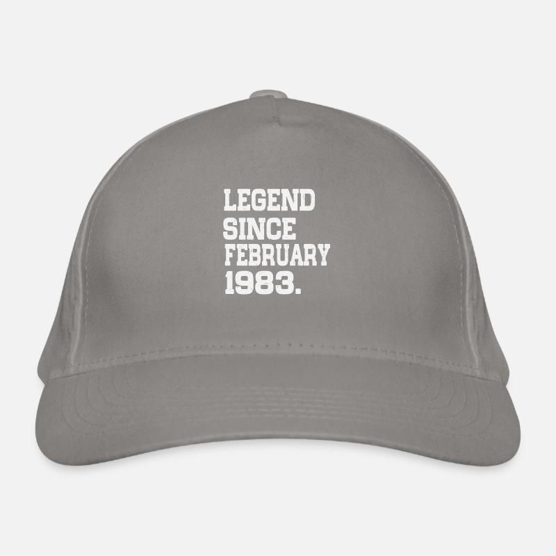 Février né 1983 cadeau d’anniversaire Casquette classique bio
