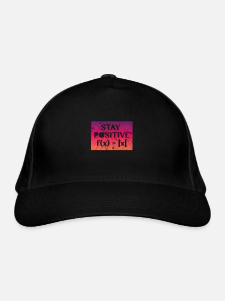Stay Positive - Organic Baseball Cap - black - Front