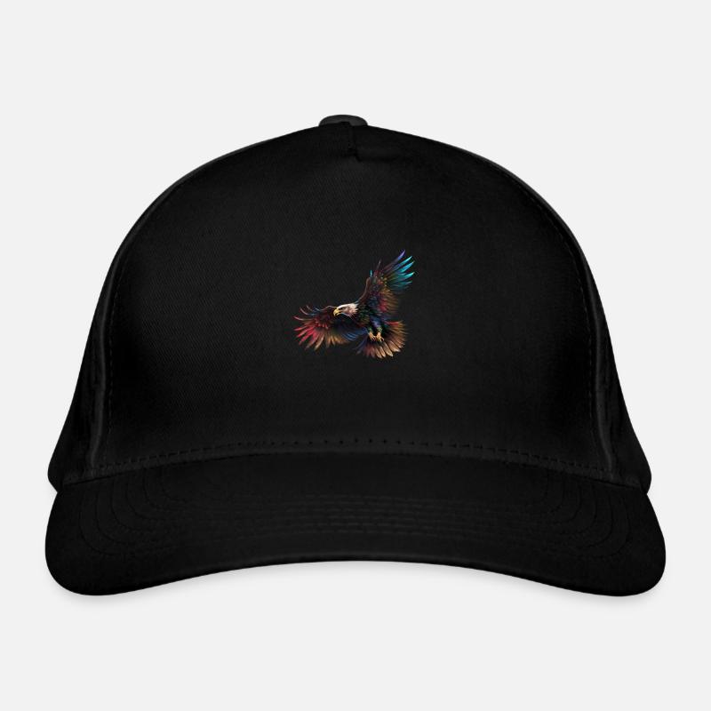 EAGLE IN FLIGHT - WINGS IN THE WIND Organic Baseball Cap