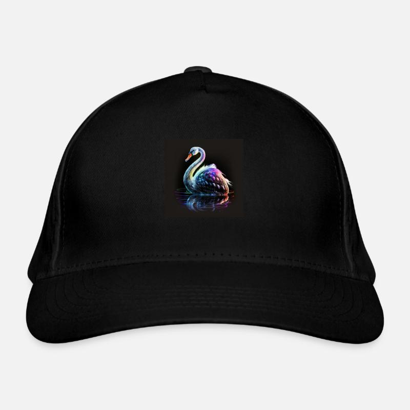 SCHWAN MIT SEINEM SPIEGELBILD Bio-Baseballkappe