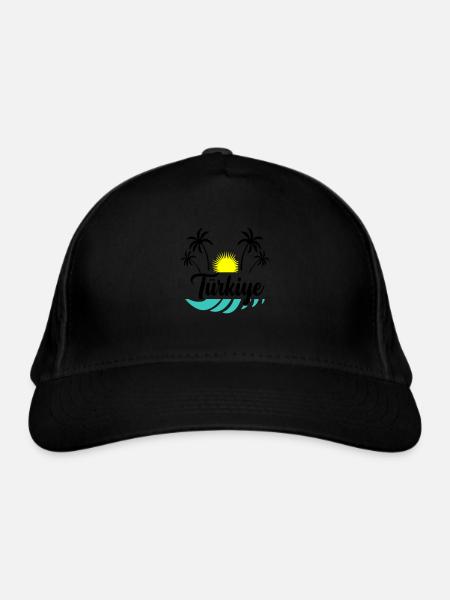 Türkiye - Organic Baseball Cap - black - Front