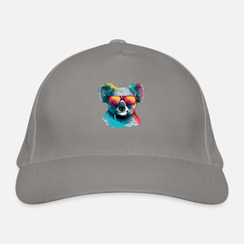 Koko, der Koala mit Brille Bio-Baseballkappe