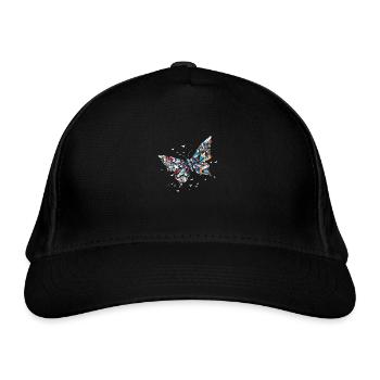 Origami Schmetterling Japanische Kunst - Bio-Baseballkappe - Schwarz - Vorne