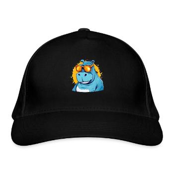 Bob l'hippopotame - Casquette classique bio - noir - Devant