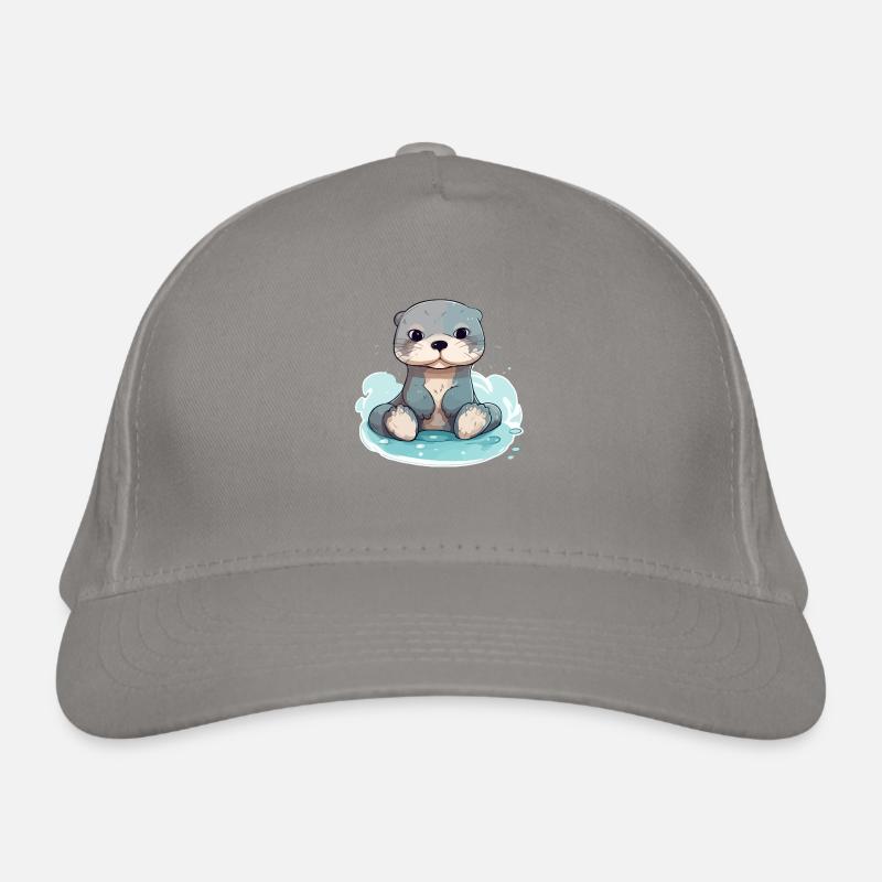 Kiki, der Otter Bio-Baseballkappe
