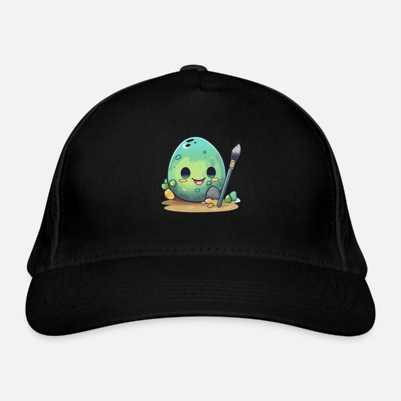 Egg with brush Organic Baseball Cap