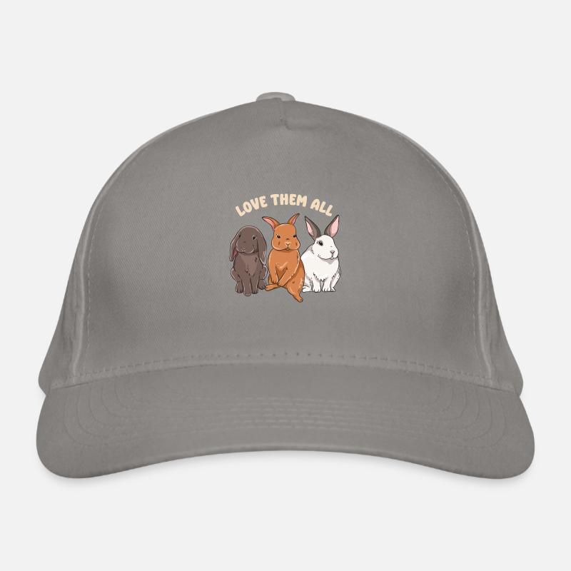 Cute rabbit design for bunny owners Organic Baseball Cap