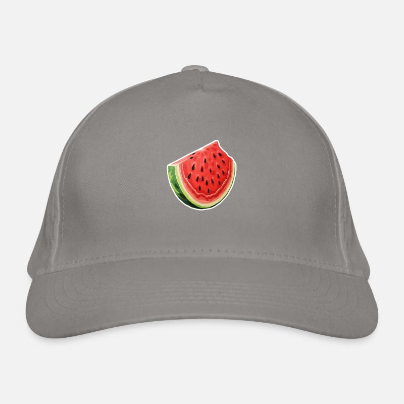 Wassermelone Scheibe Bio-Baseballkappe