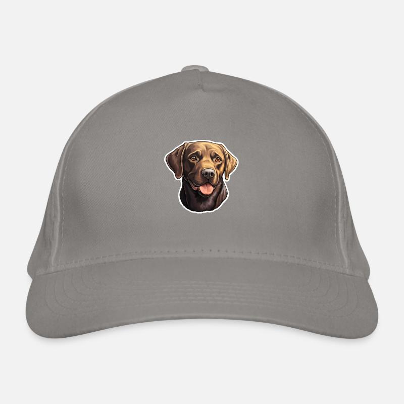 Labrador Retriever Kopf hechelnd Bio-Baseballkappe