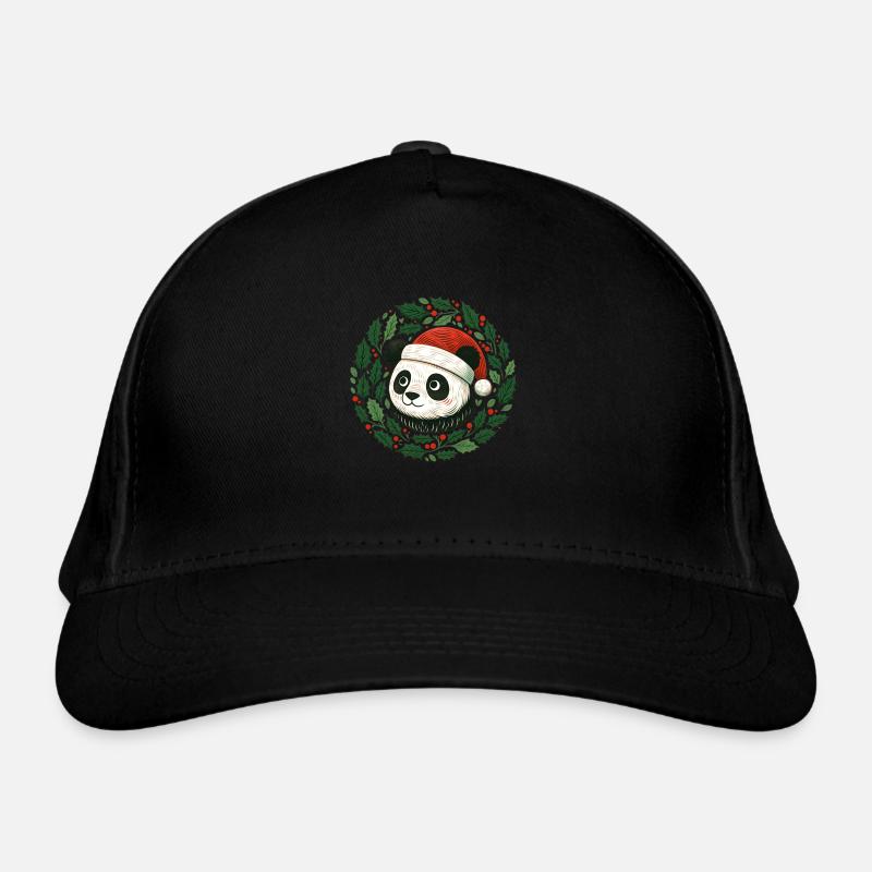 Weihnachts-Pandabär Bio-Baseballkappe
