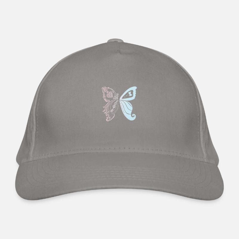La mariée et le marié comme des papillons Casquette classique bio