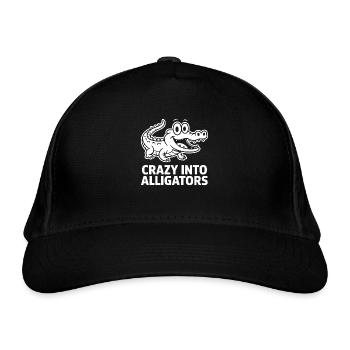 Alligators Alligator mignon - Casquette classique bio - noir - Devant