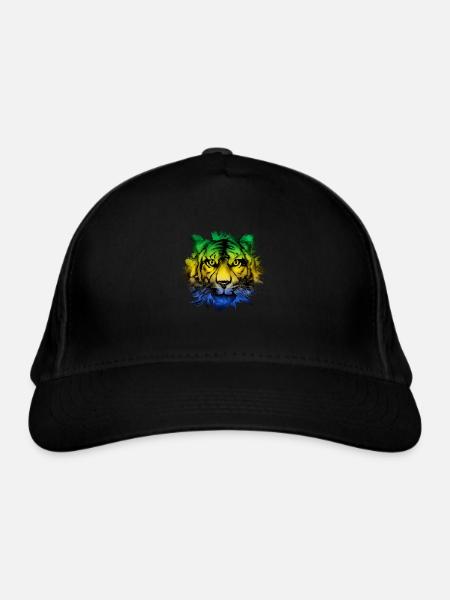 Gabon - Organic Baseball Cap - black - Front