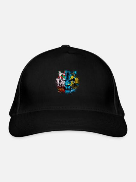 St. Pierre und Miquelon - Bio-Baseballkappe - Schwarz - Vorne