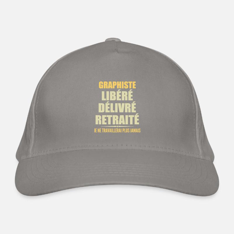 Graphic designer celebrates retirement with humor gift Organic Baseball Cap