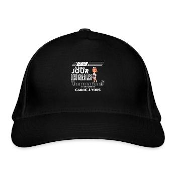 Infirmière : une vocation divine - Casquette classique bio - noir - Devant