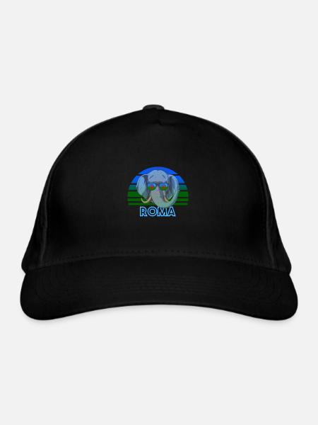 Roma - Organic Baseball Cap - black - Front