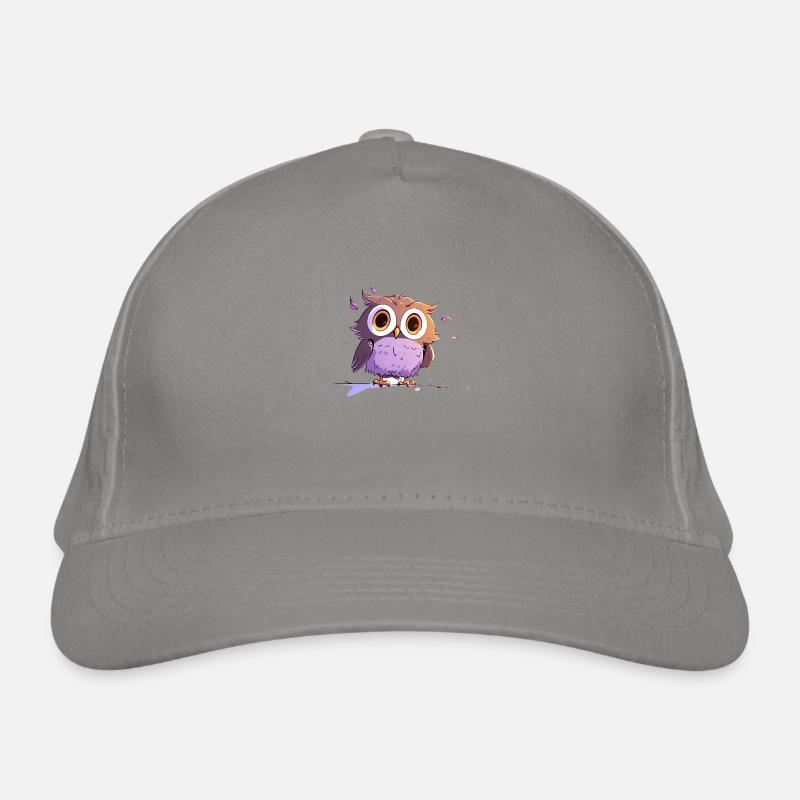 Startled owl Organic Baseball Cap