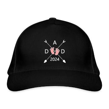 Dad 2024 - Bio-Baseballkappe - Schwarz - Vorne