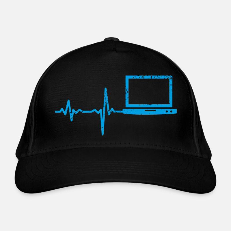 Gift Heartbeat Notebook PC Organic Baseball Cap