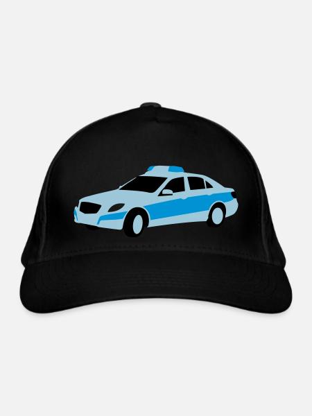 polizei - Bio-Baseballkappe - Schwarz