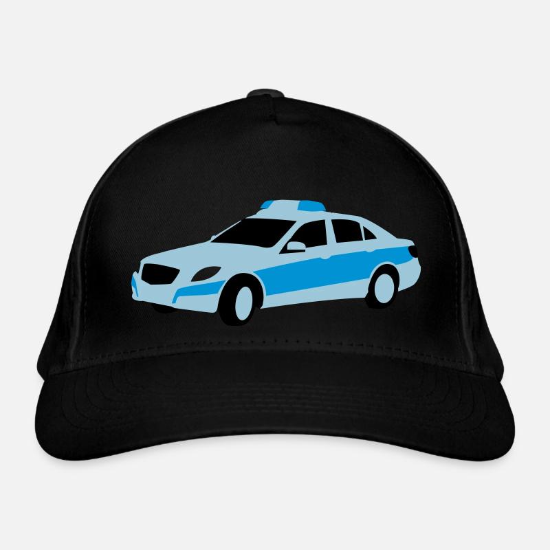 polizei - Bio-Baseballkappe - Schwarz