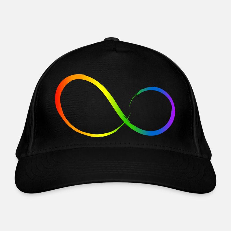 Icône Infinity infinite rainbow colors Casquette classique bio