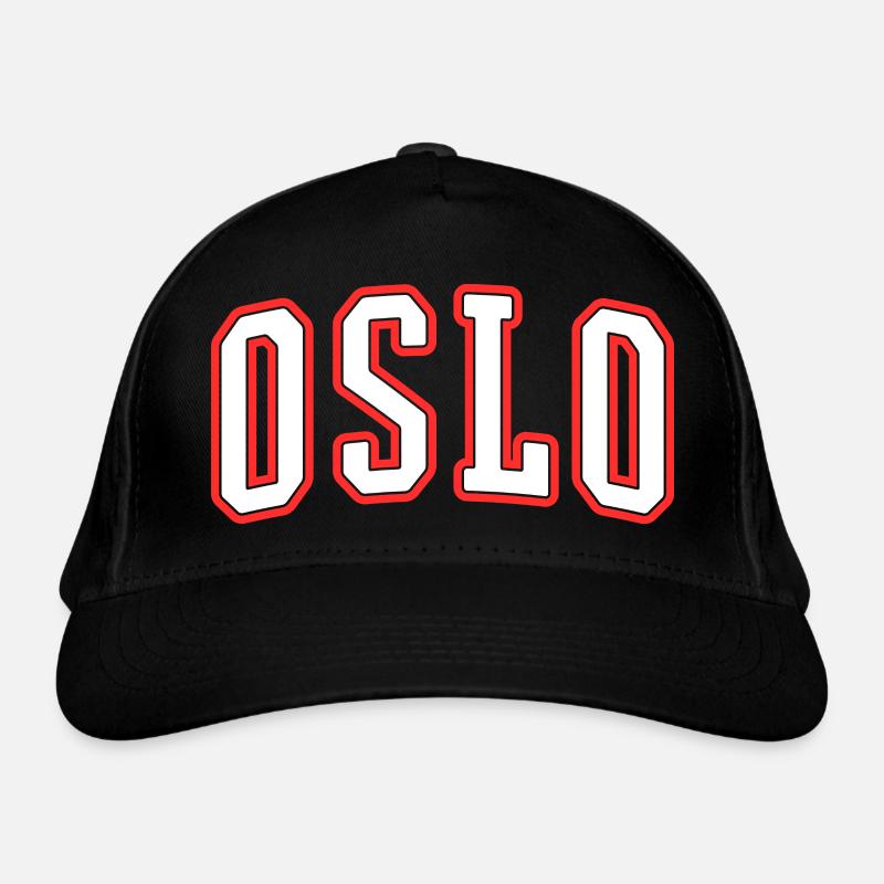 Oslo Varsity Stadtlogo Print Bio-Baseballkappe