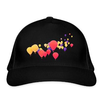 Hot Air Balloon Balloon - Organic Baseball Cap - black - Front