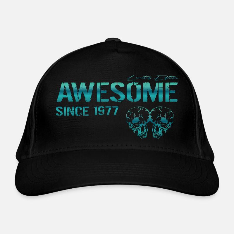 Awesome since 1977 gift Organic Baseball Cap