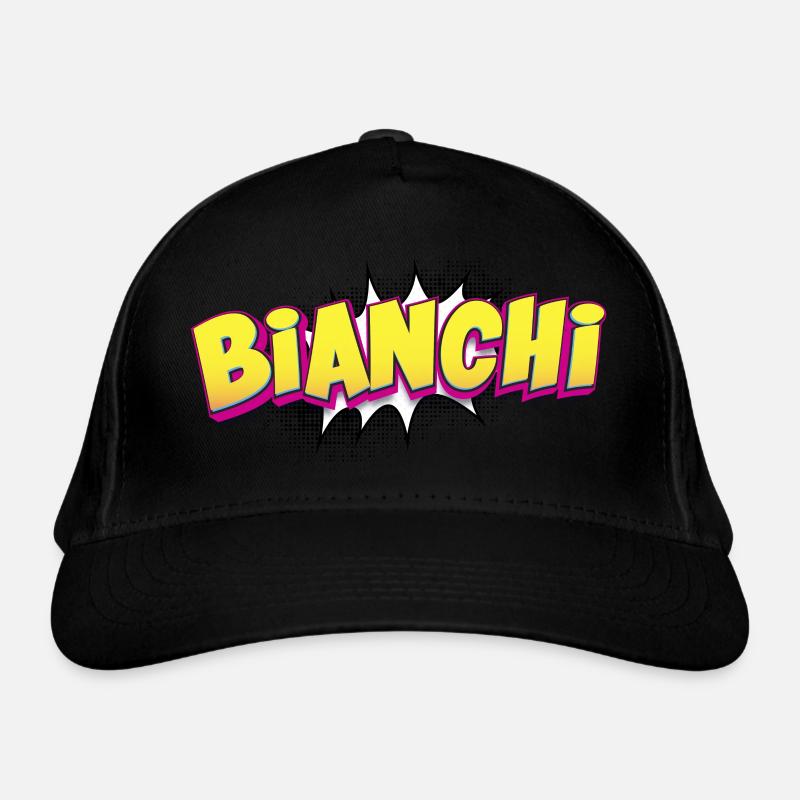 Bianchi benutzerdefinierter Name Comic-Stil Pop-Art, Bio-Baseballkappe