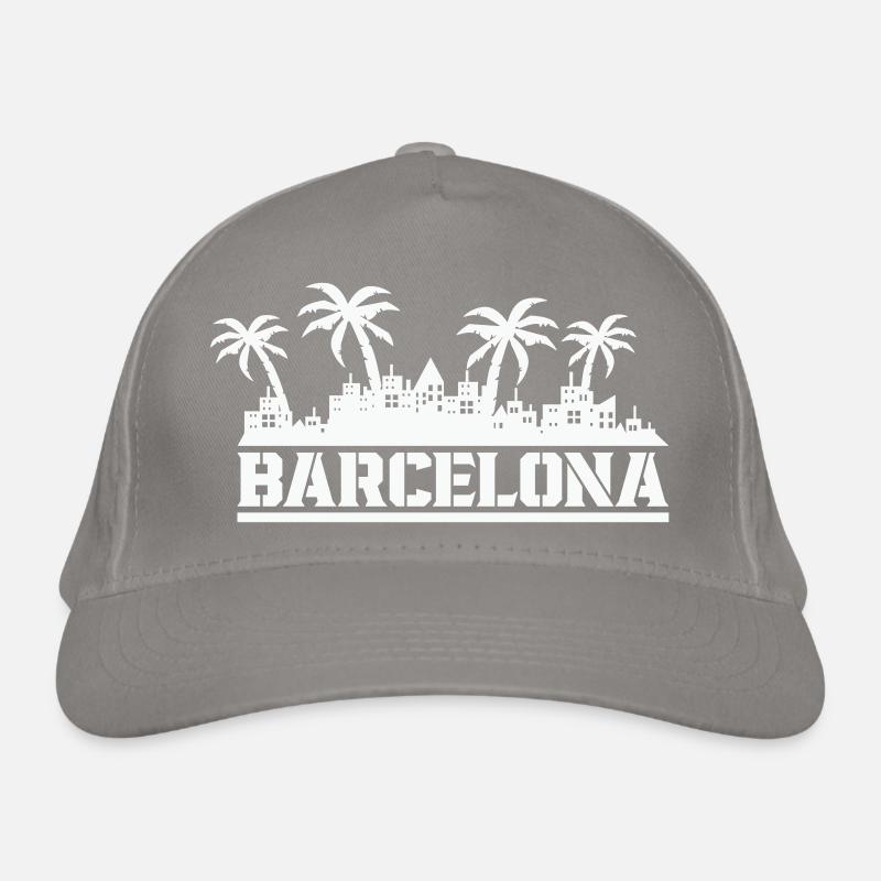 Ligne d’horizon de Barcelone Casquette classique bio