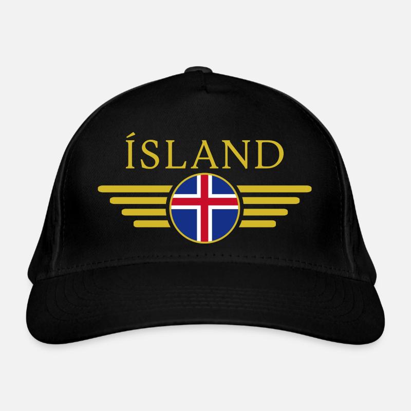 I Love Iceland Elegance Style Design T-Shirt Organic Baseball Cap