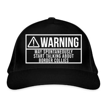 Border Collie Border Collie Border Collie - Casquette classique bio - noir - Devant