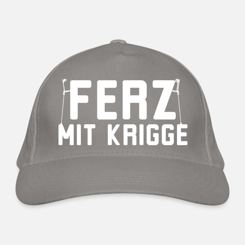 Ferz mit Krigge Hessisch Hessen Dialekt Bio-Baseballkappe