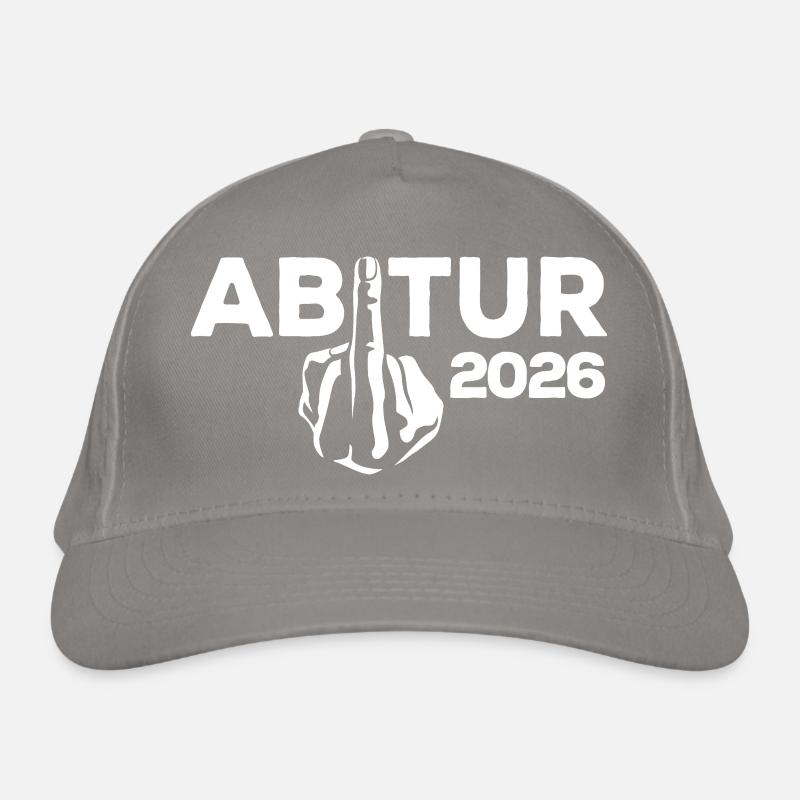 ABI 2026 Mittelfinger Abitur - Geschenk Bio-Baseballkappe
