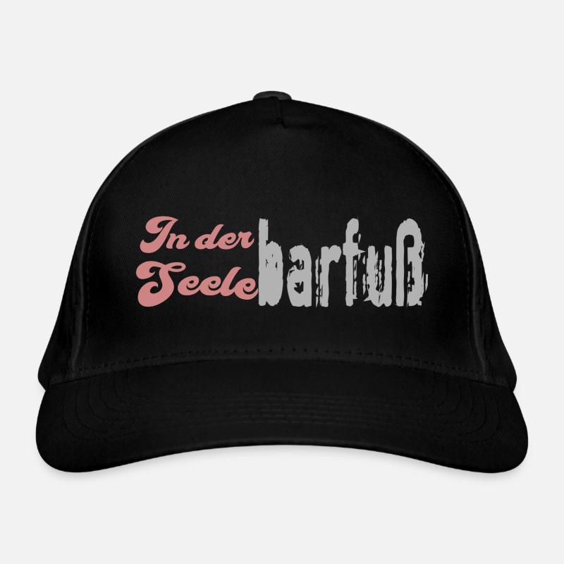 In der Seele barfuß Bio-Baseballkappe