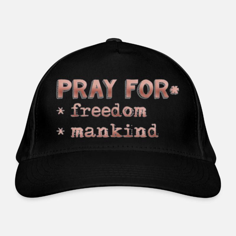 pray for freedom Bio-Baseballkappe