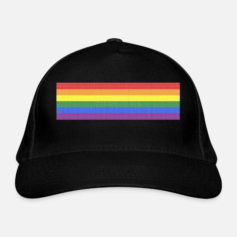 LGBT-Flagge Bio-Baseballkappe