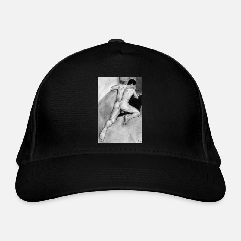 Pencil man ass Organic Baseball Cap