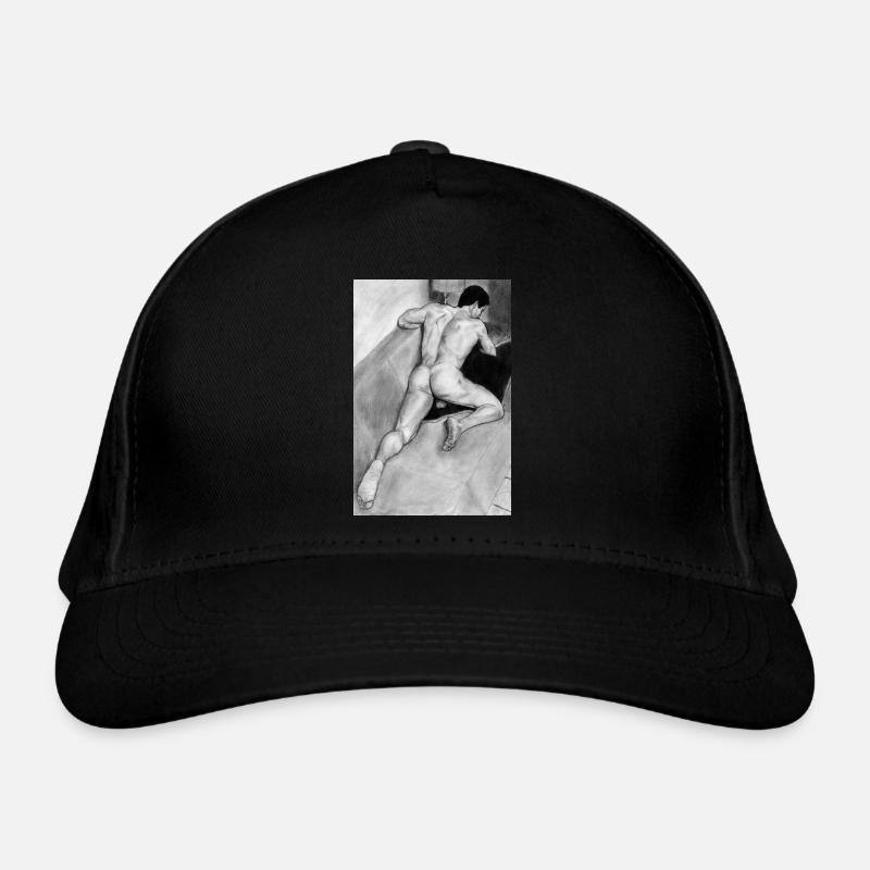 Ass man pencil Organic Baseball Cap