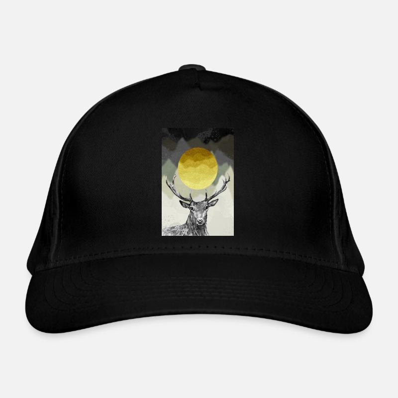 Hirschkönig des Waldes Bio-Baseballkappe