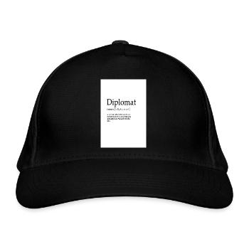 Diplomat - Organic Baseball Cap - black - Front