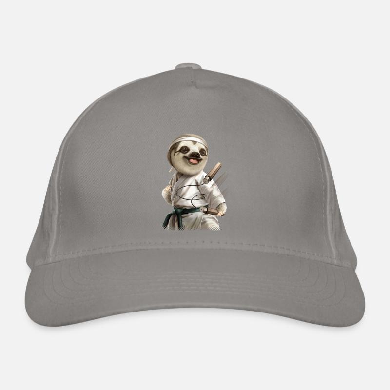 KARATE SLOTH2 copy Organic Baseball Cap