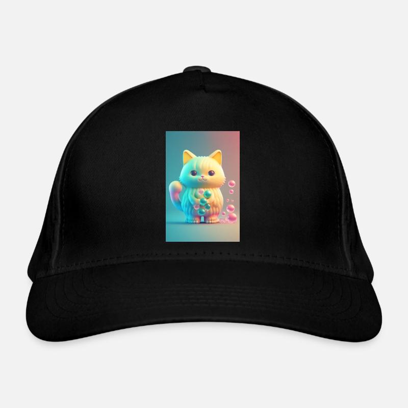 Bunte Katze Bio-Baseballkappe