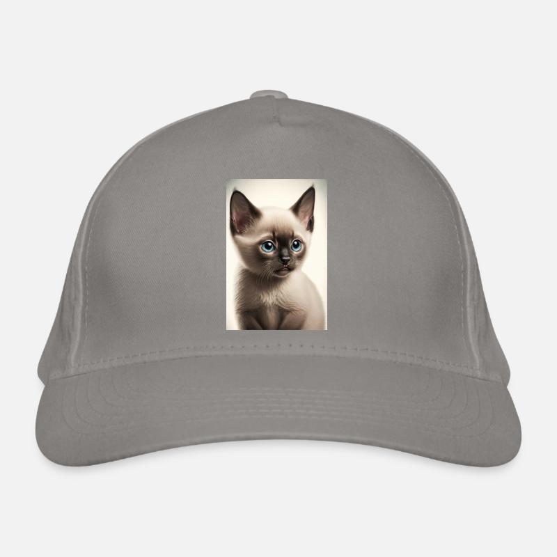 Siamese kitten Organic Baseball Cap