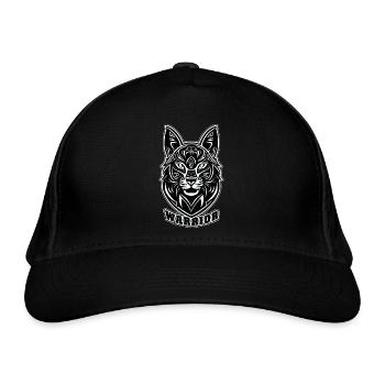 Katzenhundekrieger - Bio-Baseballkappe - Schwarz - Vorne
