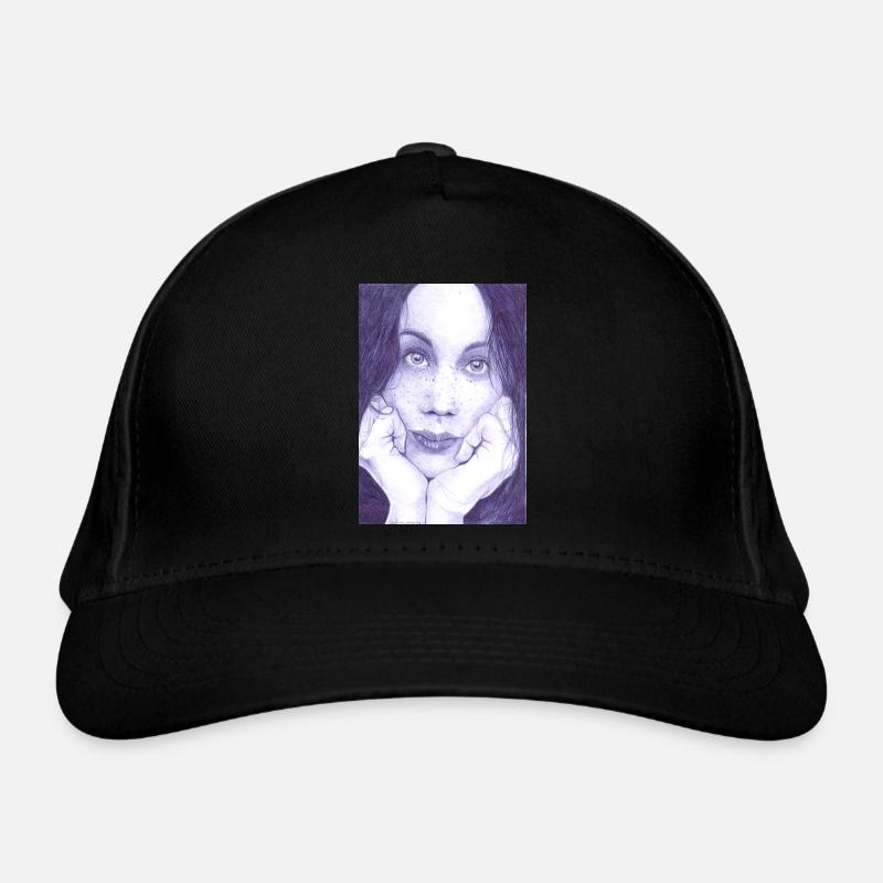 Woman's face Organic Baseball Cap