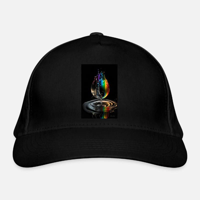 Drop rainbow 3 Organic Baseball Cap