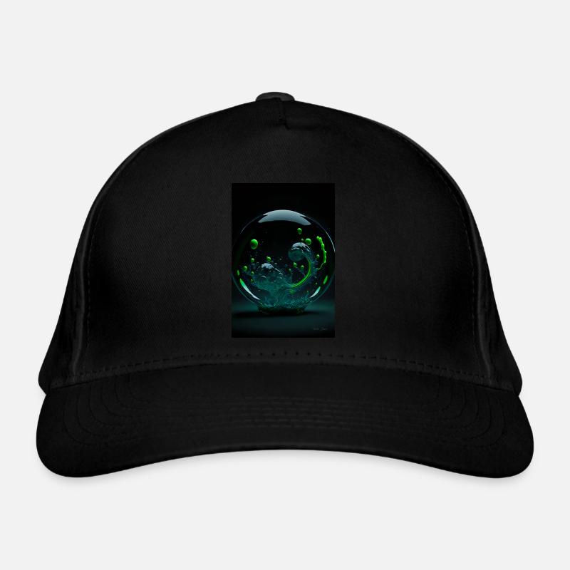 Kaos dans une bulle verte 4 Casquette classique bio